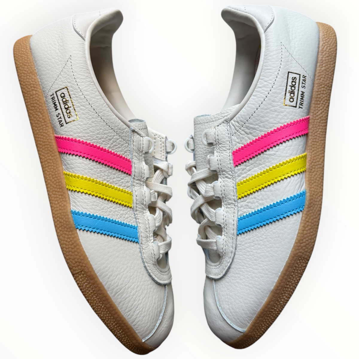 Adidas Trimm Star “size? CMYK White Sky Rush Pink”