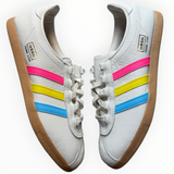 Adidas Trimm Star “size? CMYK White Sky Rush Pink” - front