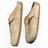 Birkenstock Boston Suede “Latte Cream”