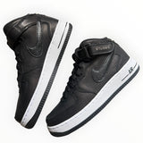 Nike Air Force 1 Mid x Stüssy “Light Bone Black” - back
