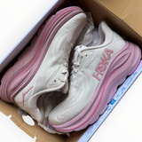 HOKA Clifton 10 “Rose Cream” - on foot