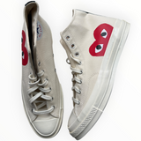 Converse Chuck 70 Hi “Comme des Garçons PLAY White” - side