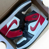 Jordan 1 Mid “Gym Red Off Noir” - on foot