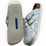 Birkenstock Boston Kay “Blooming Roses Blue” - detail