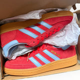 Adidas Handball Spezial “Lucid Red Glow Blue Gum” - on foot