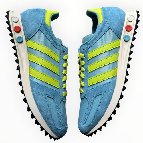 Adidas LA Trainer OG “Preloved Blue Solar Yellow” - front