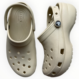 Crocs Classic Platform Clog “Bone” - side