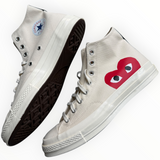 Converse Chuck 70 Hi “Comme des Garçons PLAY White” - back