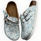 Birkenstock Boston Kay “Blooming Roses Blue” - side