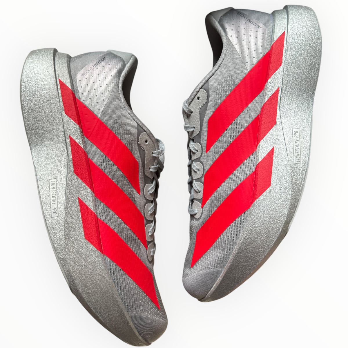 Adidas Adizero Evo SL “Silver Metallic Lucid Red”