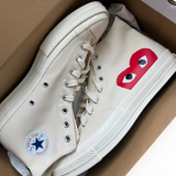 Converse Chuck 70 Hi “Comme des Garçons PLAY White” - on foot