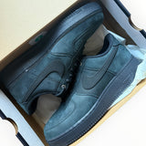 Nike Air Force 1 Low ’07 “Triple Black Nubuck” - on foot