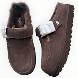 UGG Goldenstar Evelina Clog “Burnt Cedar” - side