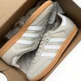Adidas Samba OG “Beige Cloud White Gum” (GS) - on foot