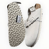 Birkenstock Tokio Suede “Antique White”