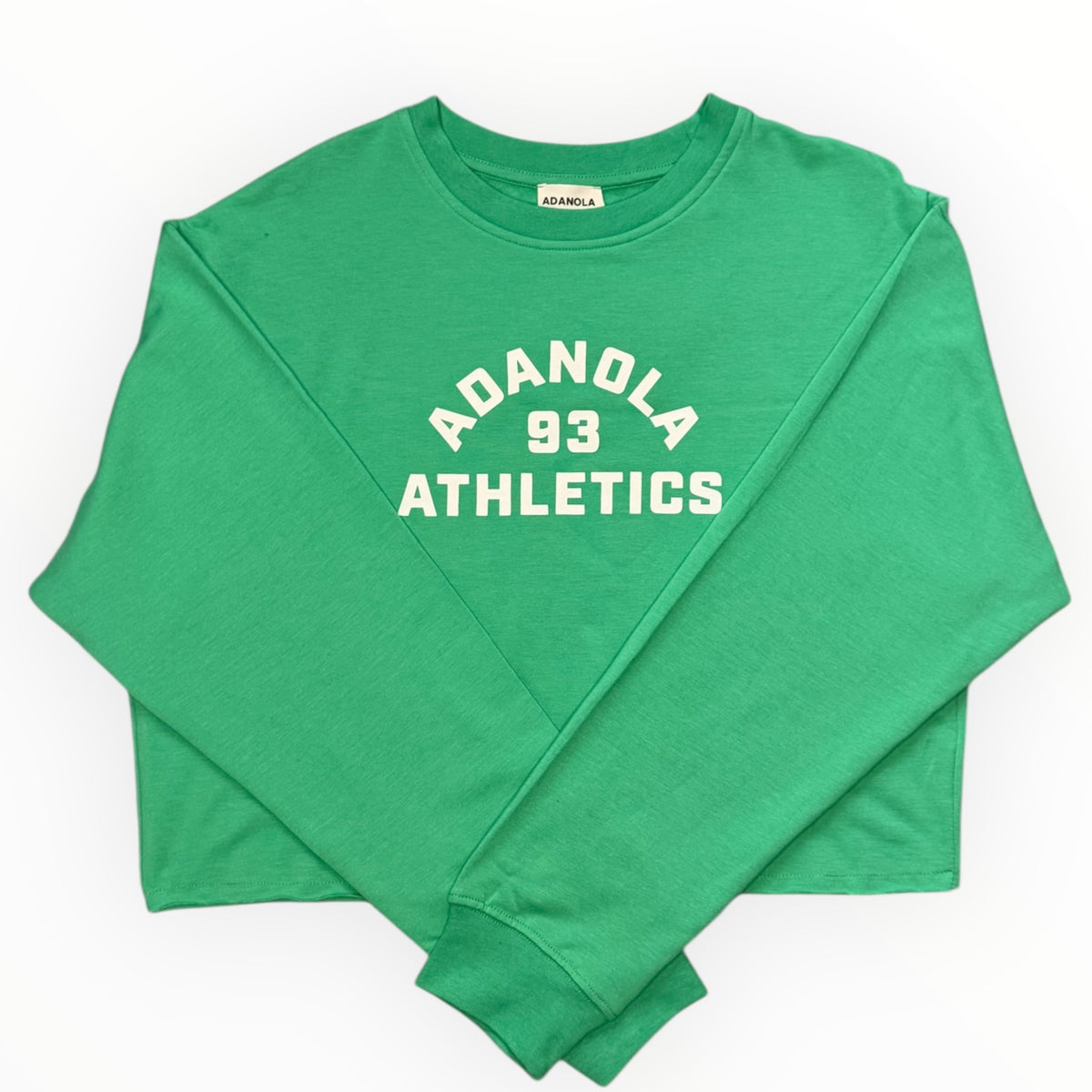 Adanola Cropped Sweatshirt “Jade Green”