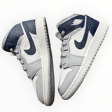 Jordan 1 Mid “Wolf Grey Midnight Navy”