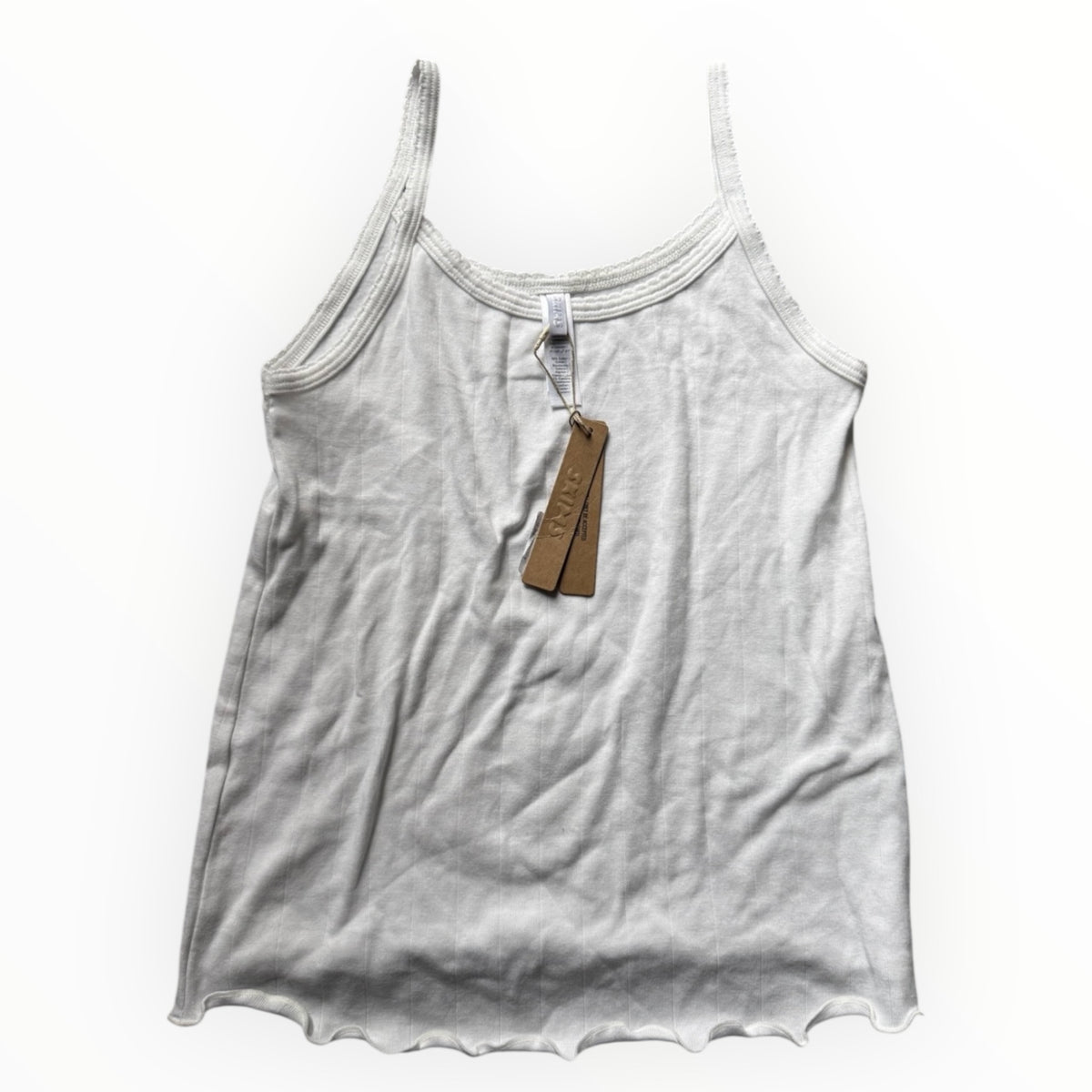 Skims Drop Needle Tank Top “Snow”