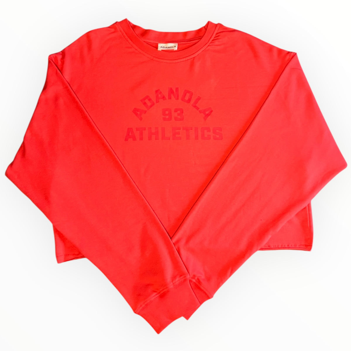 Adanola Cropped Sweatshirt “Apple Red”